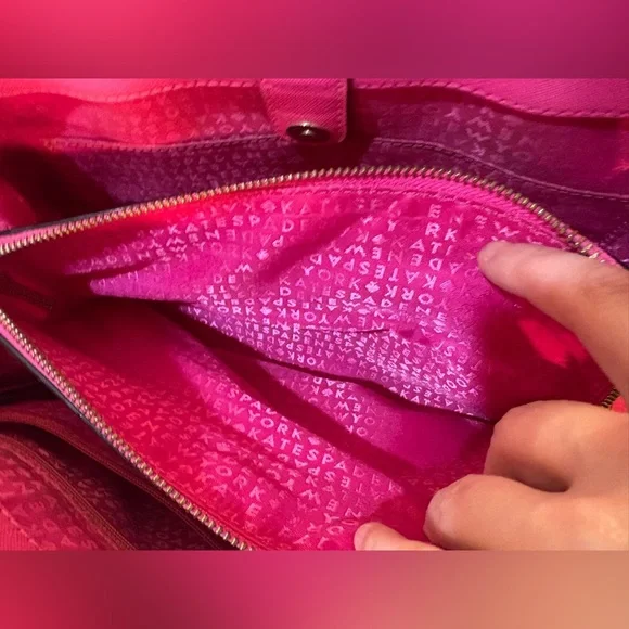 Kate Spade Evangelie crossbody Saffiano leather 12"x9"x5.5" - Picture 10 of 16